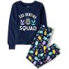 image:imageThe Childrens Place Long Sleeve Sibling Matching Easter PajamasNavy Egg Hunting Squad