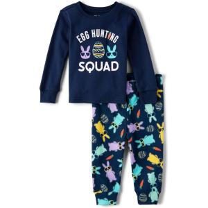 image:imageThe Childrens Place Long Sleeve Sibling Matching Easter PajamasNavy Bunny