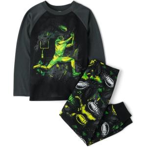 image:imageThe Childrens Place boys Long Sleeve Top and Pants 2 Piece Pajama SetFootball Player