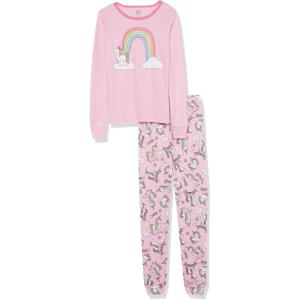 image:imageThe Childrens Place girls Long Sleeve Top and Pants Snug Fit 100 Cotton 2 Piece Pajama SetUnicorn Sparkle Pink