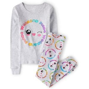 image:imageThe Childrens Place girls Long Sleeve Top and Pants Snug Fit 100 Cotton 2 Piece Pajama SetWeekend Mode