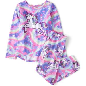 image:imageThe Childrens Place girls Long Sleeve Top and Pants2 Piece Pajama SetUnicorn Swirl
