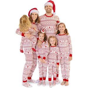 image:imageThe Childrens Place unisexbaby Family Matching Christmas and Holiday Pajama Sets CottonFairsile  Red