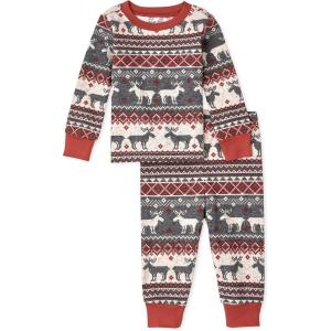 image:imageThe Childrens Place unisexbaby Family Matching Christmas and Holiday Pajama Sets CottonMoose Fairisle