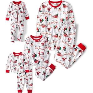 image:imageThe Childrens Place unisexbaby Family Matching Christmas and Holiday Pajama Sets CottonSanta Sleds