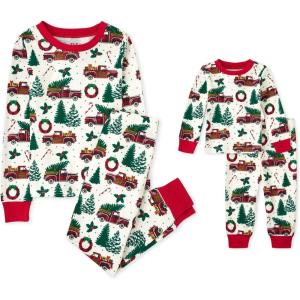 image:imageThe Childrens Place unisexbaby Family Matching Christmas and Holiday Pajama Sets CottonXmas Truck Allover