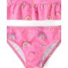 image:imageThe Childrens Place Boys and Toddler Short Sleeve Rashguard SwimsetRainbow Pink