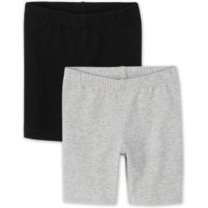 image:imageThe Childrens Place babygirls And Toddler Mix and Match Bike ShortsBlackH Gray 2 Pack