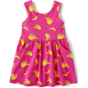 image:imageThe Childrens Placeand Toddler Girls Short Sleeve Fashion DressPink Glow