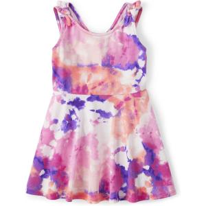 image:imageThe Childrens Placeand Toddler Girls Short Sleeve Fashion DressPink Tie Dye