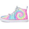 image:imageThe Childrens Place Girls Girls Casual Lace Up Hi Top SneakersTie Dye Swirl