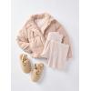 image:imageThe Childrens Place Girls Girls Comfy Slip on Clog with Backstrap Faux Fur LinedBrown