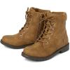 image:imageThe Childrens Place Girls Girls Lace Up Combat BootsTan Quilted