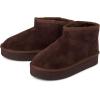 image:imageThe Childrens Place Girls Girls Mini Ankle Platform Boot Fauxfur LinedDk Brown