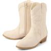 image:imageThe Childrens Place Girls Girls Western Cowgirl BootOffwhite