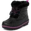 image:imageThe Childrens Place Girls Faux Fur Trim Winter Snow BootsBlack Toggle