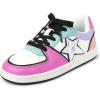 image:imageThe Childrens Place Girls Girls Casual Lace Up Low Top SneakersColorblock Star