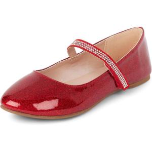 image:imageThe Childrens Place Girls Girls Closed Toe Ballet FlatsRed