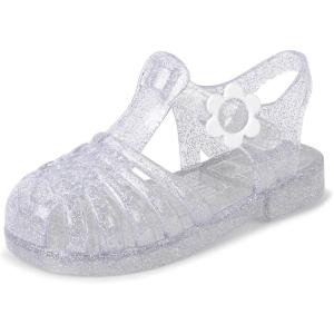 image:imageThe Childrens Place Girls Girls Jelly Fisherman SandalsClear Silver Glitter