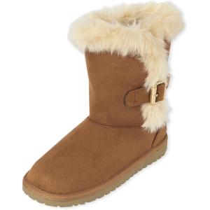 image:imageThe Childrens Place Girls Warm Lightweight Winter BootChestnut
