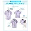 image:imageThe Childrens Place BabyBoys Coordinating Family Outfits Mommy amp Me Dad amp Son Baby Purple Party CollectionBoy Shirt