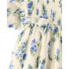 image:imageThe Childrens PlaceBabyGirlsand Newborn Casual Short Sleeve Dress with Diaper CoverFair Ivory12 Months18 MonthsBlue Floral