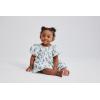 image:imageThe Childrens PlaceBabyGirlsand Newborn Casual Short Sleeve Dress with Diaper CoverFair Ivory12 Months18 MonthsBlue Floral