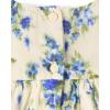 image:imageThe Childrens PlaceBabyGirlsand Newborn Casual Short Sleeve Dress with Diaper CoverFair Ivory12 Months18 MonthsBlue Floral