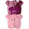 image:imageThe Childrens Place Baby Boys And Newborn Short Sleeve Bodysuits MultipacksPink Floral 5pack