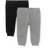 image:imageThe Childrens Place babyboys Cotton PantsH GreyBlack 2 Pack