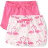 image:imageThe Childrens Place babygirls And Newborn Cotton Pull on Everyday ShortsFlamingo Pink 2pack