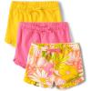 image:imageThe Childrens Place babygirls And Newborn Cotton Pull on Everyday ShortsYellow Floral 3pack
