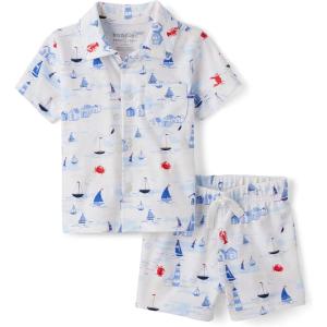 image:imageThe Childrens Place Baby Boys And Newborn Short Sleeve Button Down Shirt and Shorts 2 Piece SetSailboats