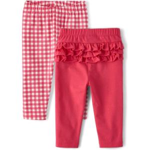 image:imageThe Childrens Place Baby Girls and Newborn Pull on PantsPink GinghamRuffle 2pack