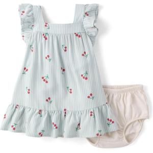 image:imageThe Childrens Place Baby Girls and Newborn Ruffle Dressy DressBlue Cherry