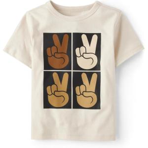 image:imageThe Childrens Place BabyGirls and Toddler Basic Long Sleeve Layering TeesPeace Sign Hands
