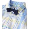 image:imageThe Childrens Place Baby Boys And Newborn Button Down Shirt and Pants 2 Piece OutfitBlue Yellow Plaid Set