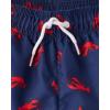 image:imageThe Childrens Place Boys Short Sleeve Rashguard and Swim Trunk 2piece SetLobsters