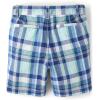 image:imageThe Childrens Place Boys Uniform Chino ShortsNavy Sail Plaid