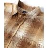 image:imageThe Childrens Place Mens Long Sleeve Button Up ShirtCream Plaid Flannel  Dad