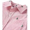 image:imageThe Childrens Place Mens Long Sleeve Button Up ShirtRed Tree Stripe