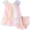 image:imageThe Childrens Place BabyGirls and Toddler Short Sleeve Dressy DressesBright Pink Rainbow