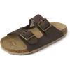 image:imageThe Childrens Place Boys Boys Casual Slip on Double Buckle Slide SandalsBrown