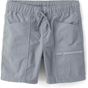 image:imageThe Childrens Place Boys Quick Dry Pull on Cargo Shorts 55Fin Gray