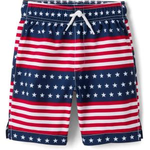 image:imageThe Childrens Place Boys Swim TrunksStarsStripes