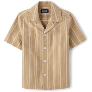 image:imageThe Childrens Place boys Short Sleeve Button Up ShirtHazel Wood