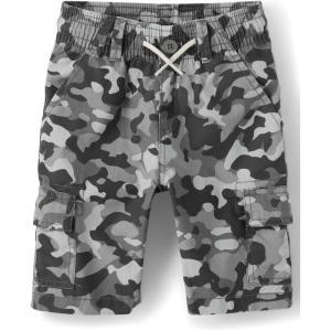 image:imageThe Childrens Place Boys Pull on Cargo ShortsGrey Camo