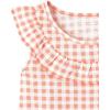 image:imageThe Childrens Place Baby Girls and Toddler Tie Front Tank TopsDaisy GinghamPeach Tie 2pack