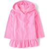 image:imageThe Childrens Place Baby Girls and Toddler Hooded Swim CoverupHappy Pink Long Sleeve
