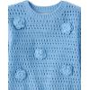 image:imageThe Childrens Place Baby Girls and Toddler Long Sleeve Crew Neck Pullover SweaterBlue Flowers